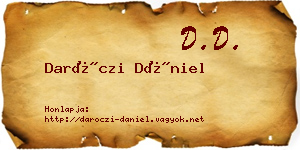 Daróczi Dániel névjegykártya