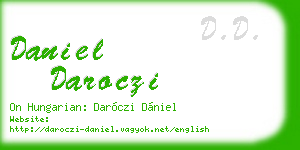 daniel daroczi business card